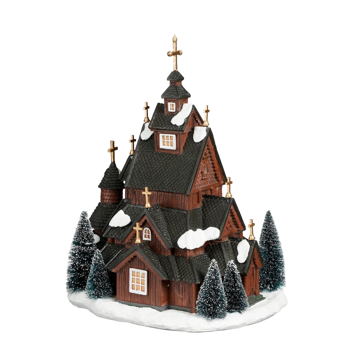 Stavkirke til juleby - Luville