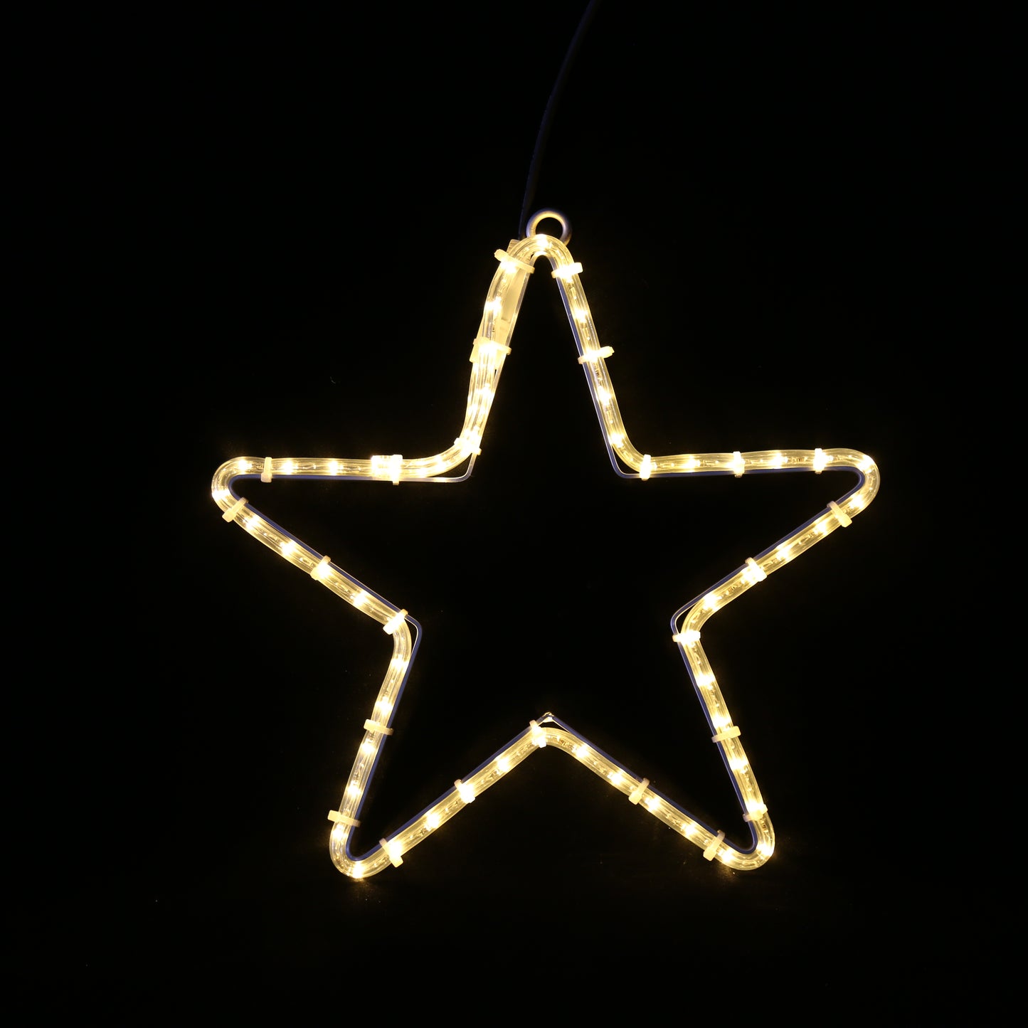 LED-stjerne med 5 tagger | 40 cm varmhvit