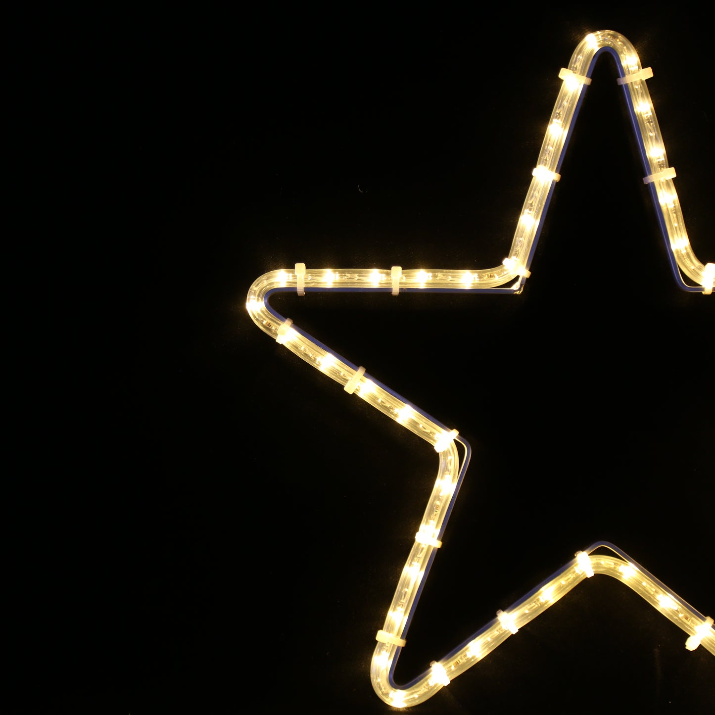 LED-stjerne med 5 tagger | 40 cm varmhvit