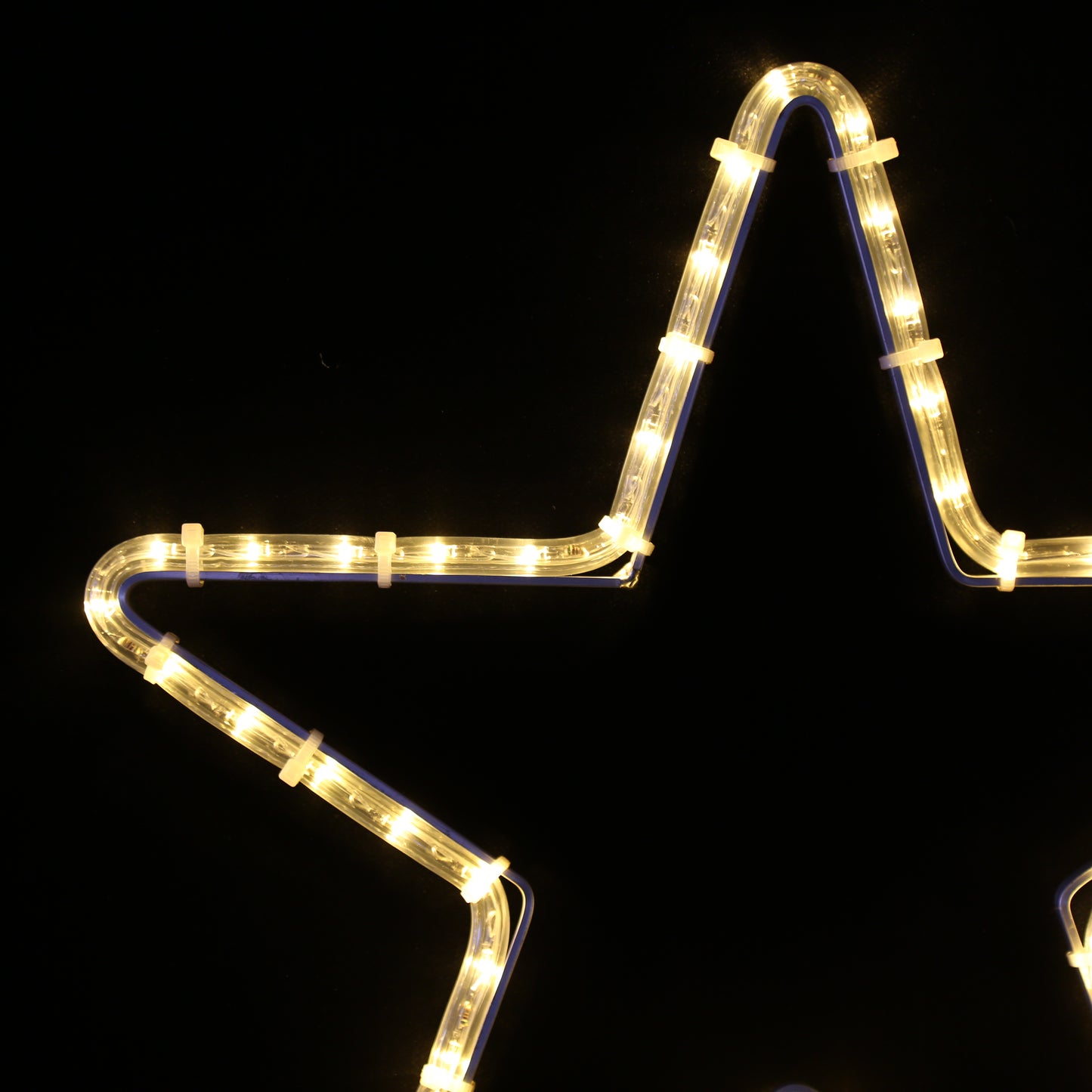 LED-stjerne med 5 tagger | 40 cm varmhvit