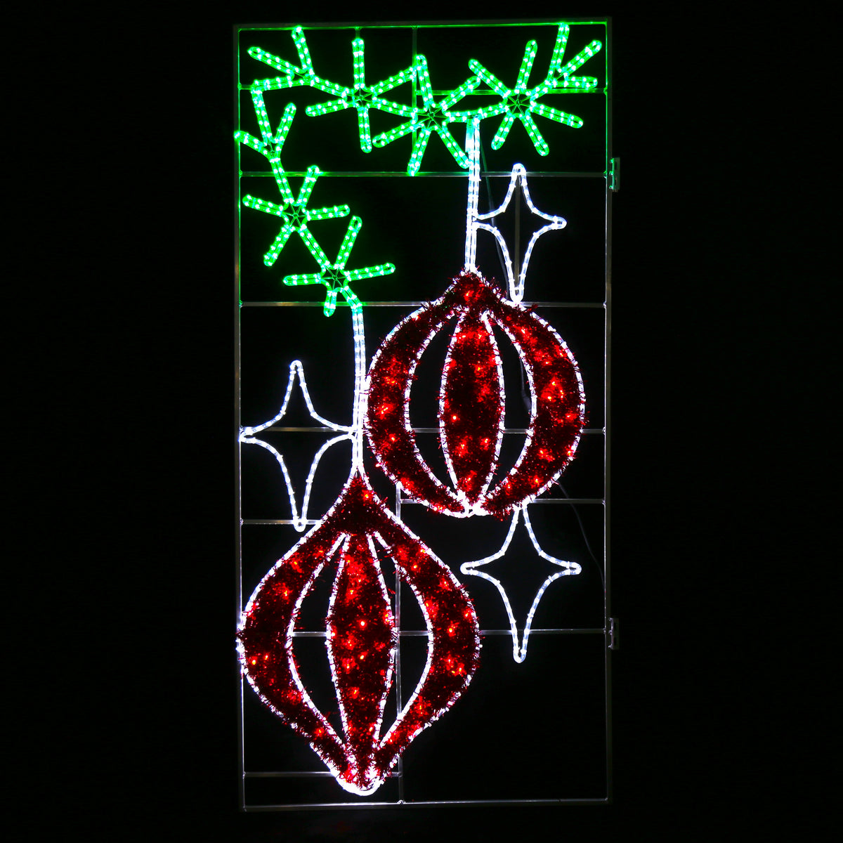 Julekuler på girlander - LED figur