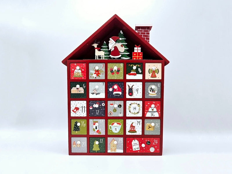 adventskalender i tre. 24 skuffer du fyller selv. Unikt design. Julekalender