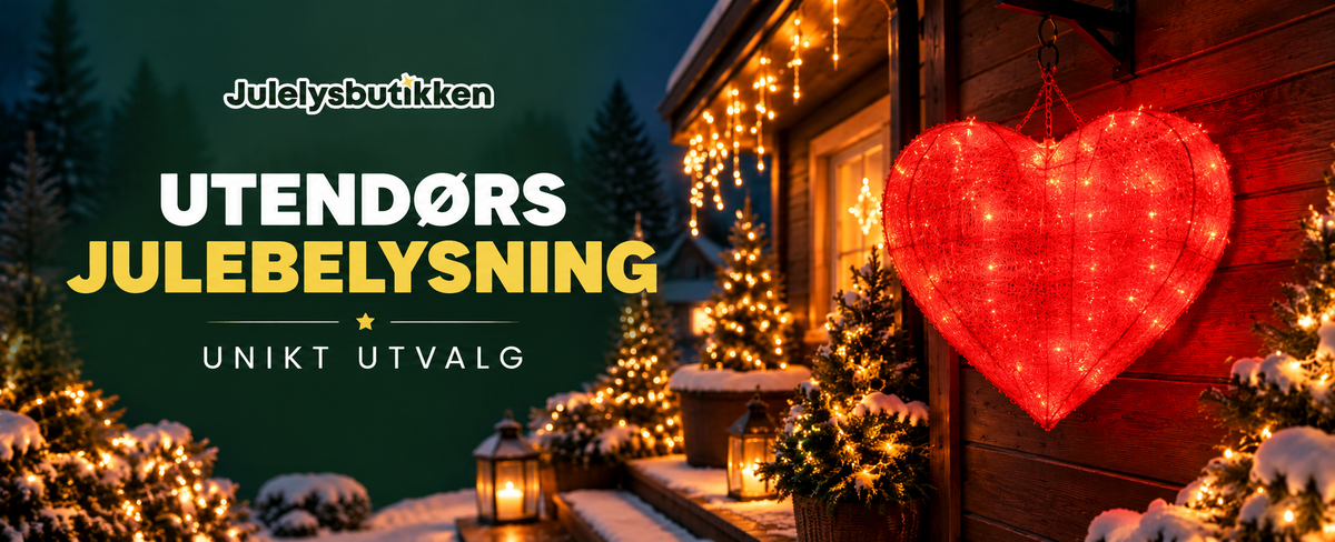 Utendørs julebelysning – unikt utvalg