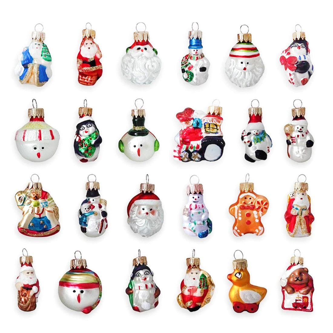 Adventskalender med 24 elegante juletrepynt