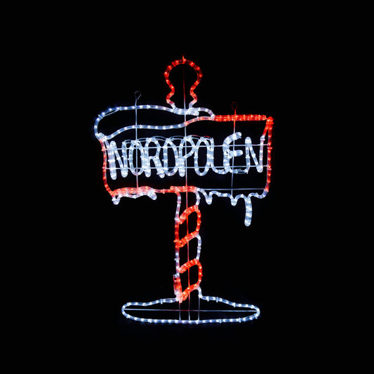 Nordpolen LED-skilt 100 x 63cm