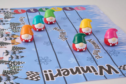 Racing Gnomes 6-pakning smellbonbon med opptrekkbare figurer