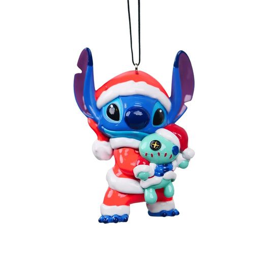 Stich i julenissedrakt med scrum - juletrepynt - 3D figur