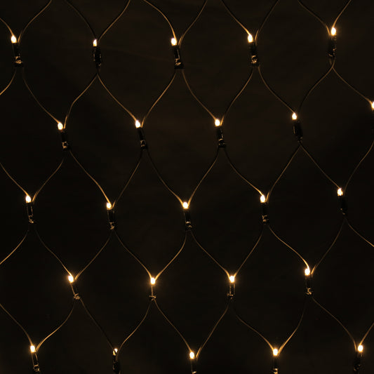 4X4M Lysnett IP44 m/gummikabel og 1152 LED-pærer - Julelysbutikken.no