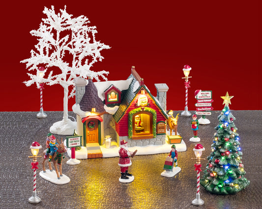 SANTA'S SNACK SHACK SET, INCL. ADAPTOR 74254, 550 mA (WHITE)