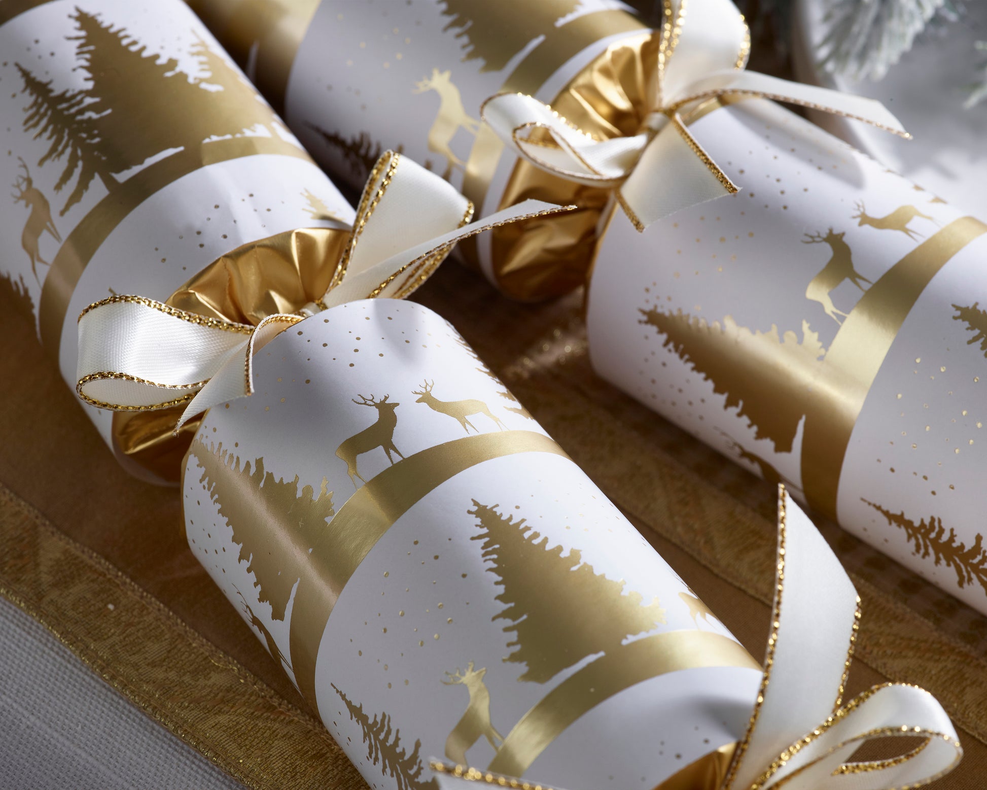 Smellbonbon borddekor - reinsdyr og juletre