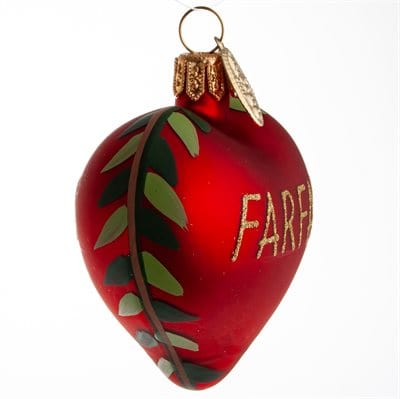 juletrepynt Hjerte FARFAR (5cm)