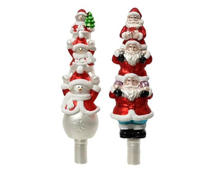 Juletrepynt Snømann/julenisse juletrespir (31 cm)
