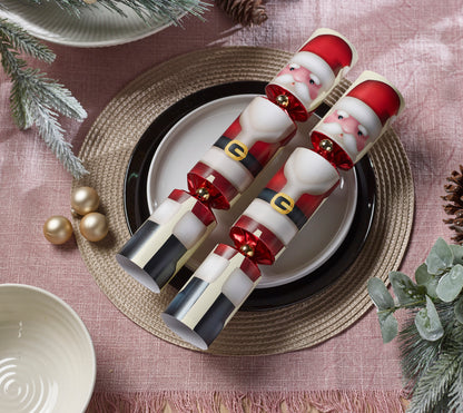 Elegante smellbonbon. Store med julenisse
