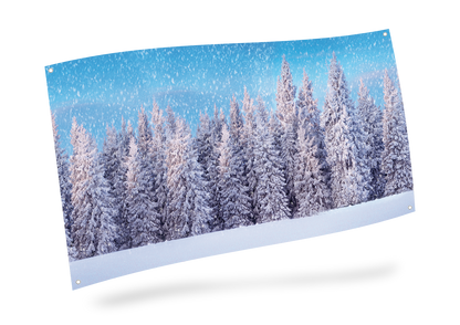 bakgrunn julelandsby luville lemax skog med snø