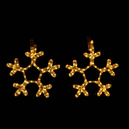 Figur, snøfnugg og istappslynge