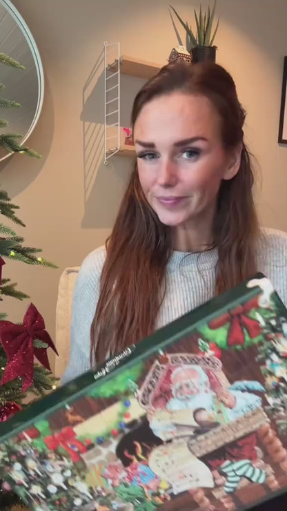 Adventskalender med 24 elegante juletrepynt