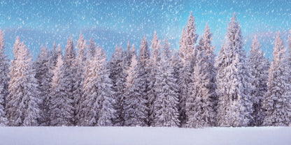 tilbehør juleby skog trær snø