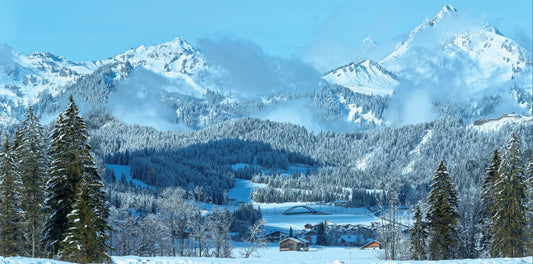 bakgrunn fjell juleby